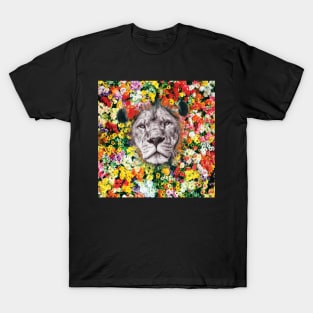 Lion With Flowers T-Shirt